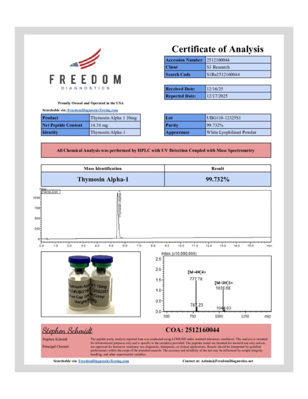 Thymosin Alpha I 10mg